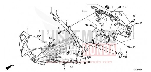 TUYAU DE GUIDON/REVETEMENT DE GUIDON NSC110MPDK de 2019
